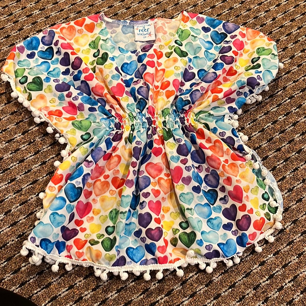 Coral and Reef 2T cover up